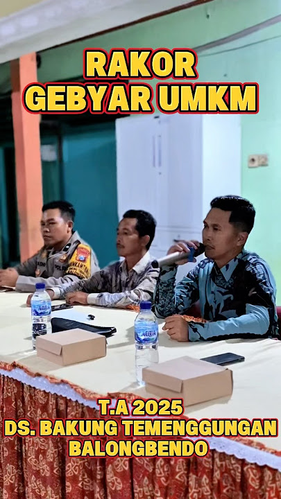 Coordination Meeting for the UMKM Festival in Bakung Temenggungan Village #stayontrack #police #p...