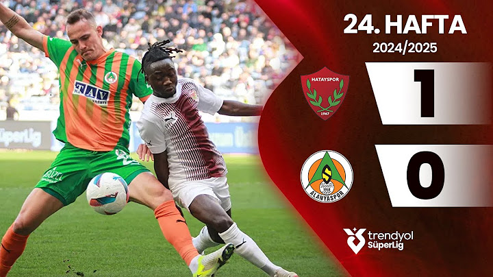 Hatayspor (1-0) Alanyaspor | 24. Hafta - Trendyol Süper Lig 2024/2025 Sezonu