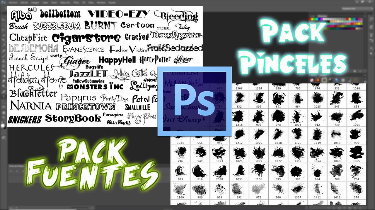 Fuentes y Pinceles para CS6 2020 YouTube