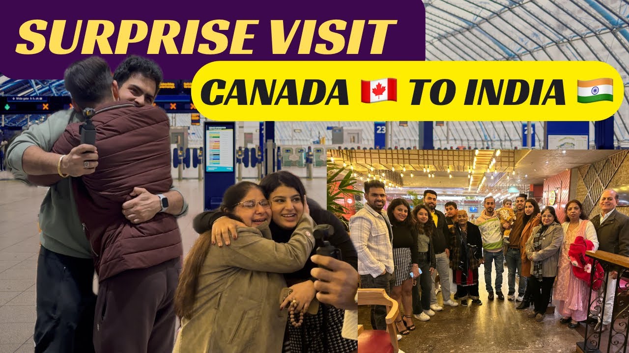 Surprise Visit To India 🇨🇦-🇮🇳 ✈️| After 2 years |Emotional Vlog 😅 