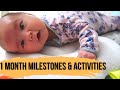 ONE MONTH BABY DEVELOPMENT MILESTONES | What A 1 Month Old Can Do And How You Can Measure Growth!