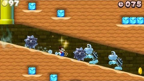 NSMB2 Custom Level - Pyramid of Slopes