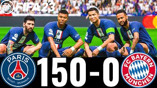 FIFA 23 - MESSI, RONALDO, MBAPPE, NEYMAR, ALL STARS - PSG 150-0 FC BAYERN MUNICH - UCL FINAL!