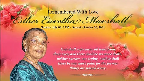 Live stream of funeral service for Esther Marshall