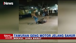 Tawuran Geng Motor Jelang Sahur di Bekasi, Pemuda Terluka Parah - iNews Malam 21/04