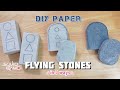 DIY Paper Flying Stone from Squid Game | How I make 🪦Biseokchigi🪨 stones out of paper