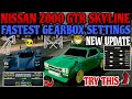 FASTEST NISSAN GTR 2000 GEARBOX SETTINGS IN CAR PARKING MULTIPLAYER (Without GG)