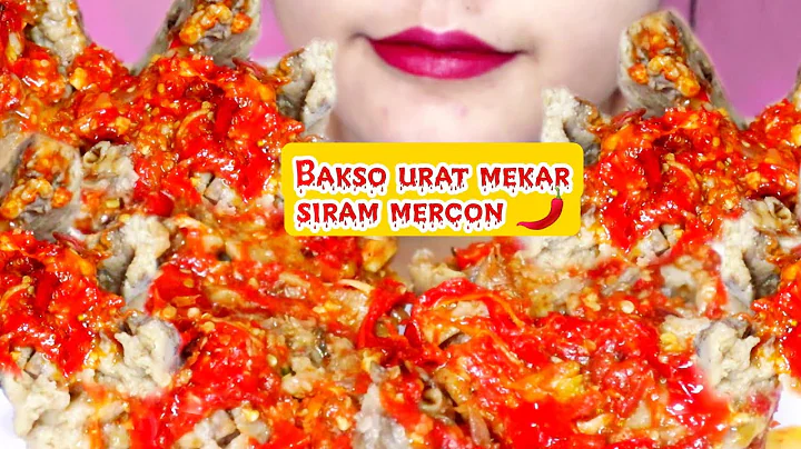 ASMR BAKSO BOGEM MEKAR RAKSASA SIRAM SAMBEL MERCON🌶️|| ASMR INDONESIA