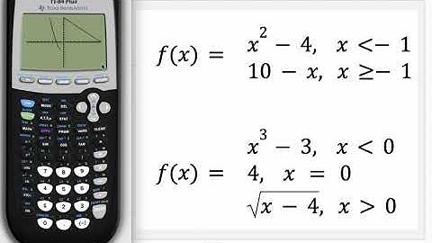Graphing a Piecewise function on the TI84