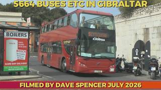 5664 BUSES IN GIBRALTAR FILMED BY DAVE SPENCER IN JULY 2026 WATERMARKED YOUTUBE VERSION
