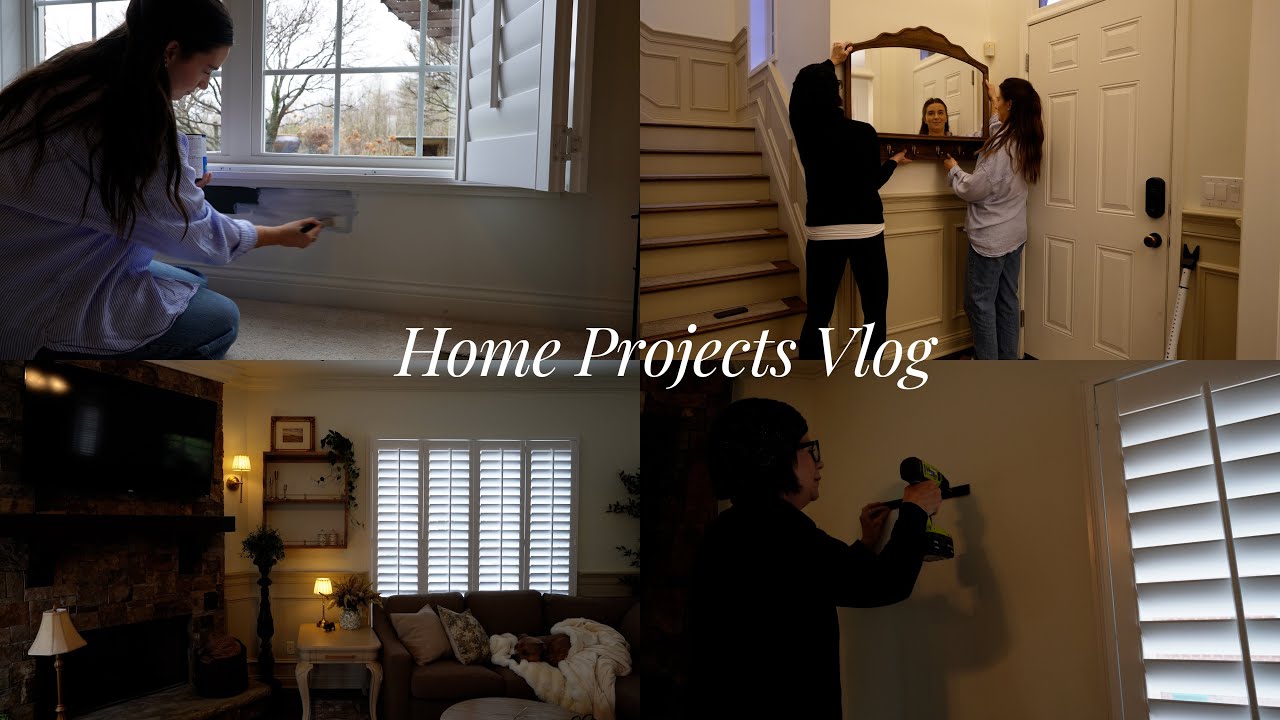 antique shopping + home projects vlog