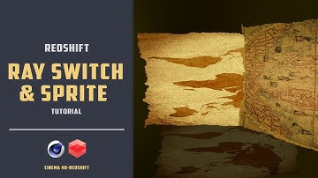 Quick demonstration of using rayswitch and sprite node in redshift [CINEMA 4D TUTORIAL]