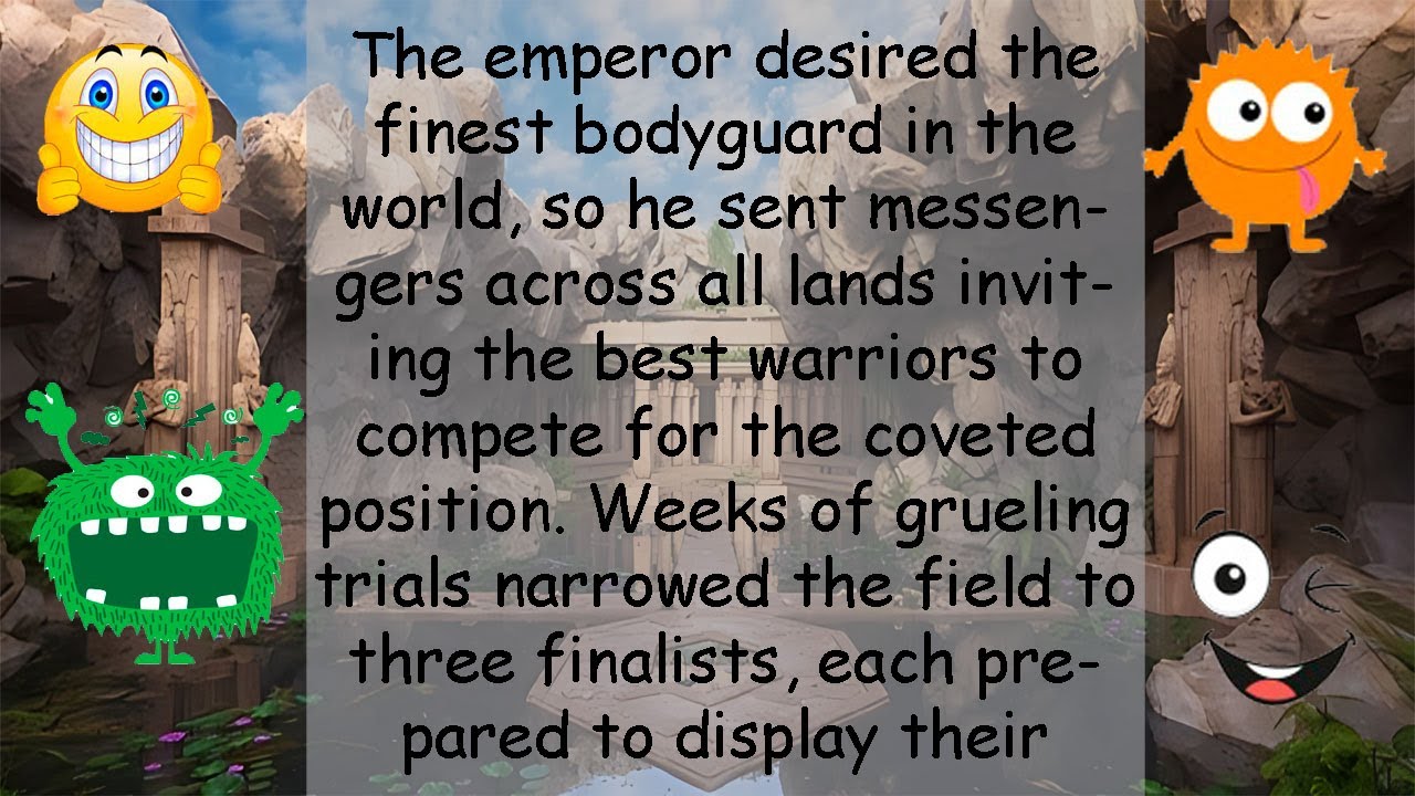 Funny Joke The emperor desired the finest bodyguard in the world, so he sent messengers across all l