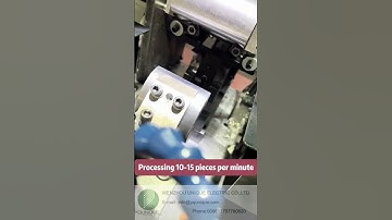 Processing 10-15 pieces per minute，A practical double head chamfering machine