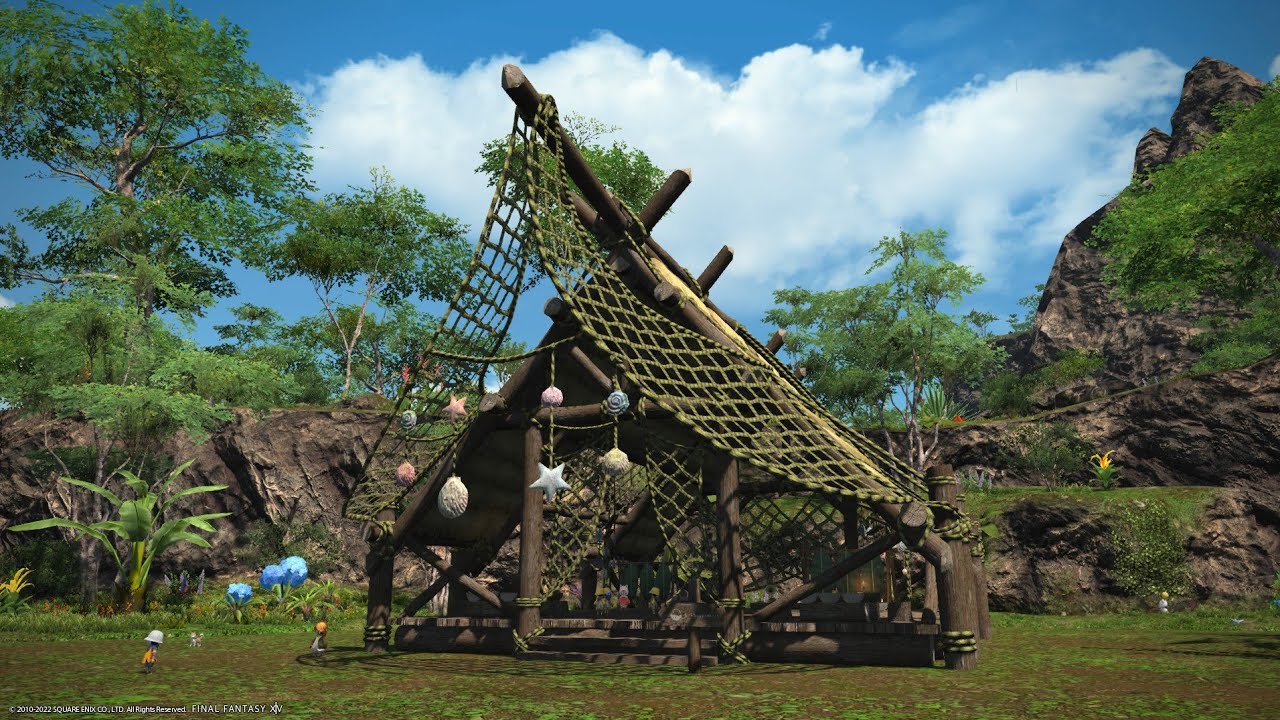 Building a Cozy Cabin in Island Sanctuary - Final Fantasy 14 - YouTube