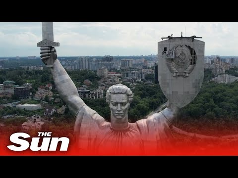 Soviet emblem cut
