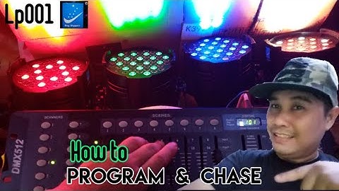 How to create - PROGRAM & CHASE, LP001 Par led + Program sa bank 1-4