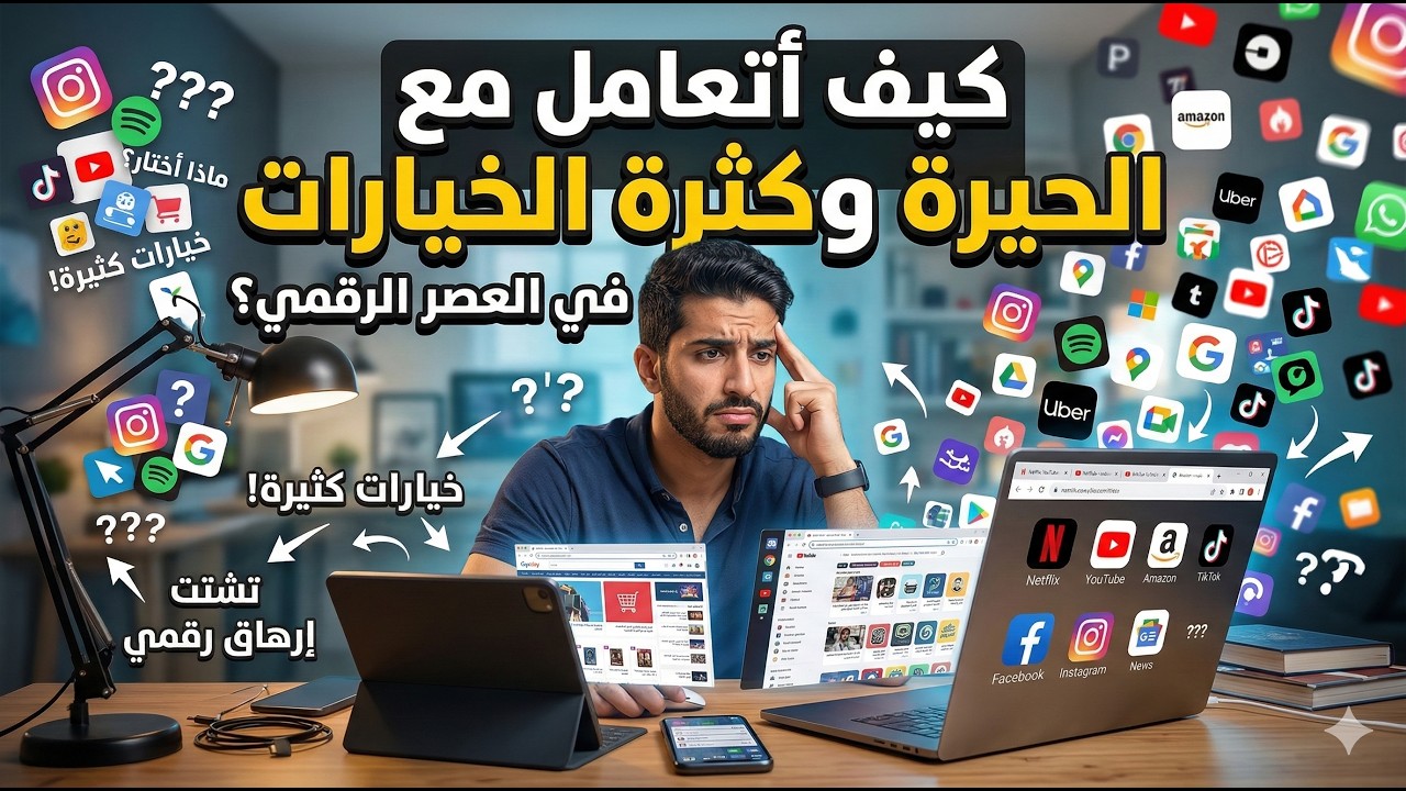 كيف أتعامل مع الحيرة وكثرة الخيارات في العصر الرقمي؟