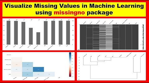 Machine Learning | Handling missing values | Visualize Missing Values using missingno package