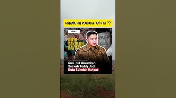 GUS IPUL UMUMKAN SESKAB TEDDY JADI DUTA SEKOLAH RAKYAT