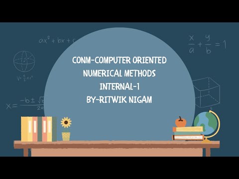 CONM-1st internal 2nd question. Under the guidance of || Dr. Shaligram Prajapat.||