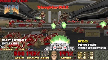 Doom II - SlaughterMax - Map 17 - UV100% (Single Segment!!)