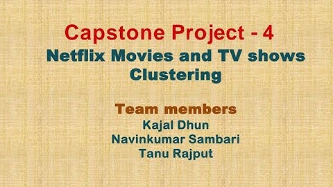 Netflix Movies and TV Shows Clustering