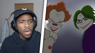 Pennywise VS The Joker Cartoon Beatbox Battles Reaction