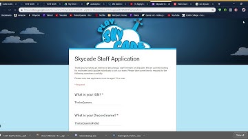APPLYING AS STAFF ON play.skycade.net!!