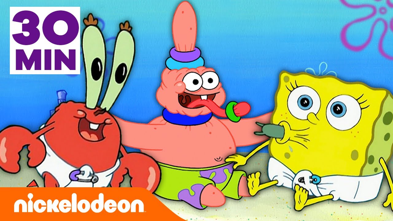 ⁣سبونجبوب | لقطات الأطفال الأكثر لطفاً لمدة 30 دقيقة! | Nickelodeon Arabia