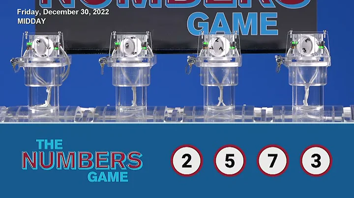 Midday Drawing: Friday, December 30, 2022