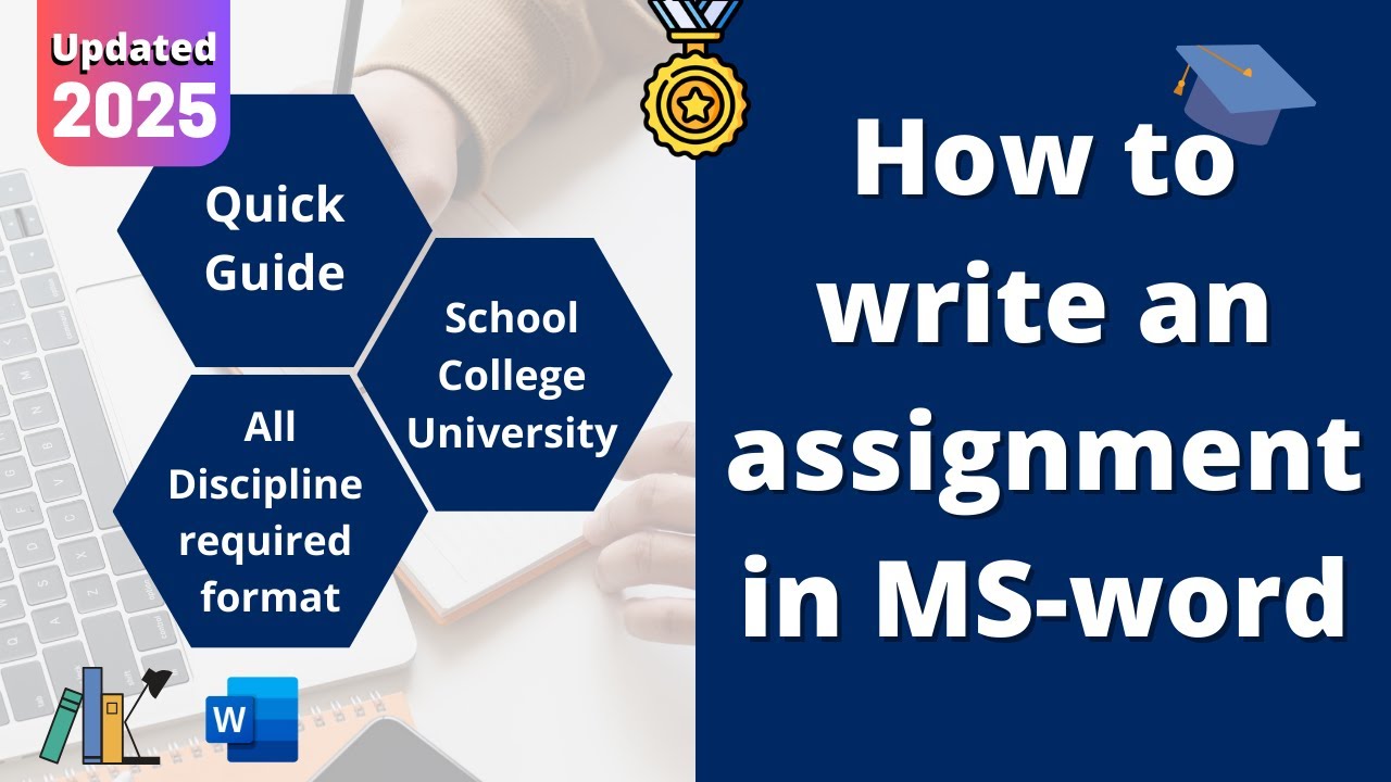 how to write an assignment on word