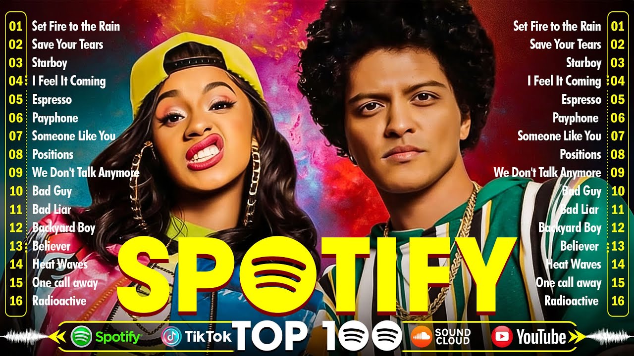 Bruno Mars, Adele, The Weeknd, Ed Sheeran, Dua Lipa, Rihanna 🎶 Spotify Playlist 2026