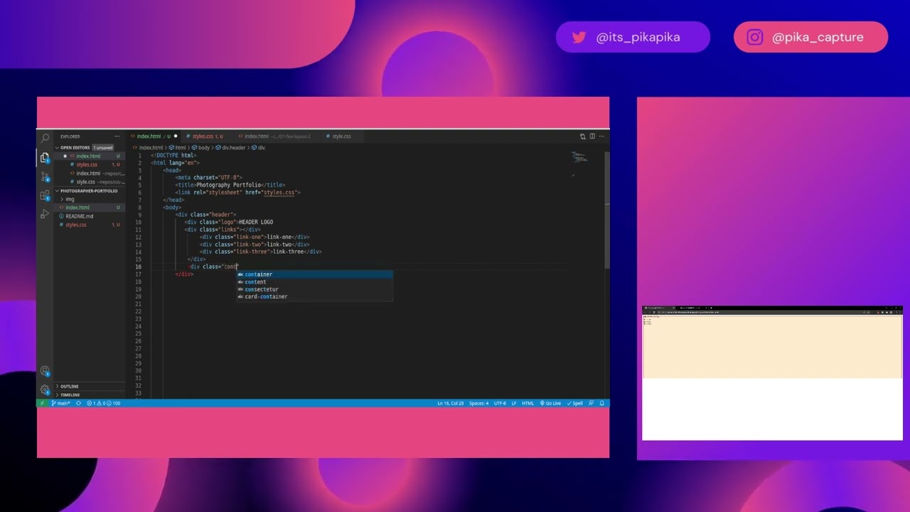 Study with me | Making Landing page | Odin Project