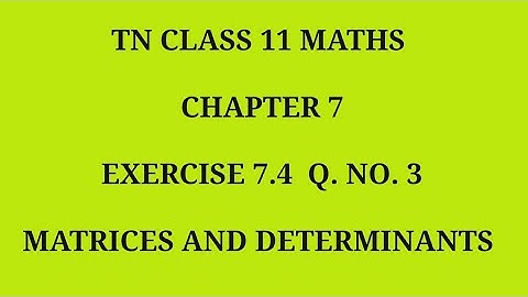 TN 11th maths chapter 7  exercise 7.4 question number 3