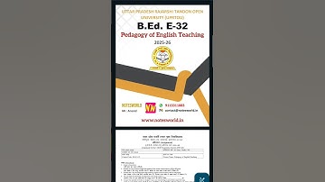 UPRTOU B.Ed. E-32 Solved Assignment 2025-26 #uprtou #uprtou_prayagraj #solvedassignment #Assignment