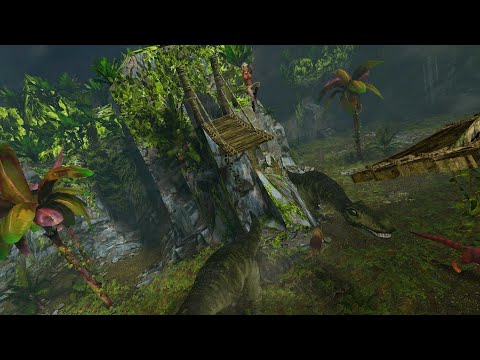 Two T-Rexes are no problem for Lara 🦖🦖
