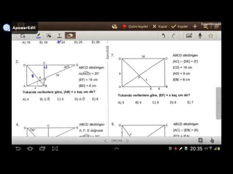 DİKDÖRTGEN 2 (Karekök YKS 2. Oturum Geometri Soru Bankası) (test 4-5-6)