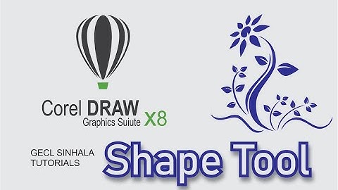 Shape tool | Corel Draw Sinhala Tutorials
