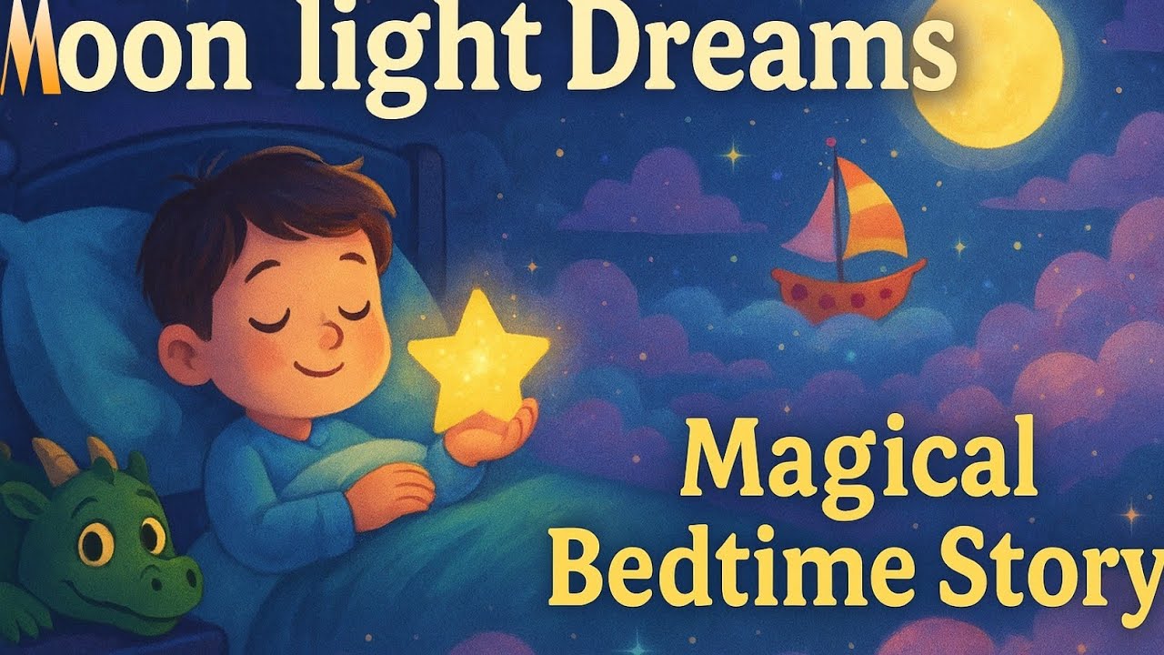 "🌙 Moonlight Dreams: Magical Bedtime Adventure | Kids Animated Fantasy Rhyme Poem | Dreamland Tales"