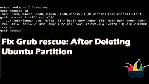 Fix: Grub rescue after deleting ubuntu partition  | Unlimited Solutions