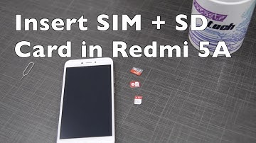 Redmi 5A: How to Insert SIM and SD Card  [Hindi]