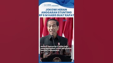 Jokowi Geram Anggaran Stunting Rp 6 M Terbuang Cuma-cuma Hanya Dihabiskan Perjalanan Dinas