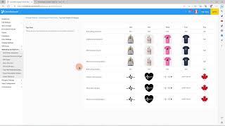 Overview of the control panel for Coyote T-shirts' affiliated store.
