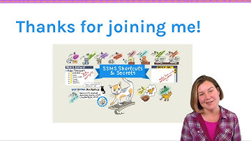 SSMS Shortcuts - Thanks for Watching