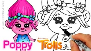 How to Draw Poppy from Trolls Movie Cute and Easy screenshot 1