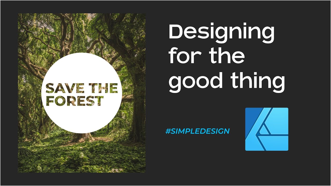 Masking Text Affinity Designer - Simple Design Tutorial #4 [Indonesia ...