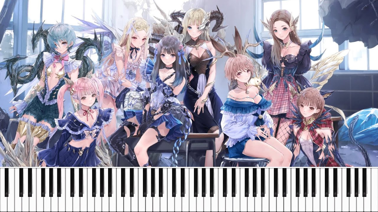 BLUE REFLECTION SUN "my world" Piano Cover