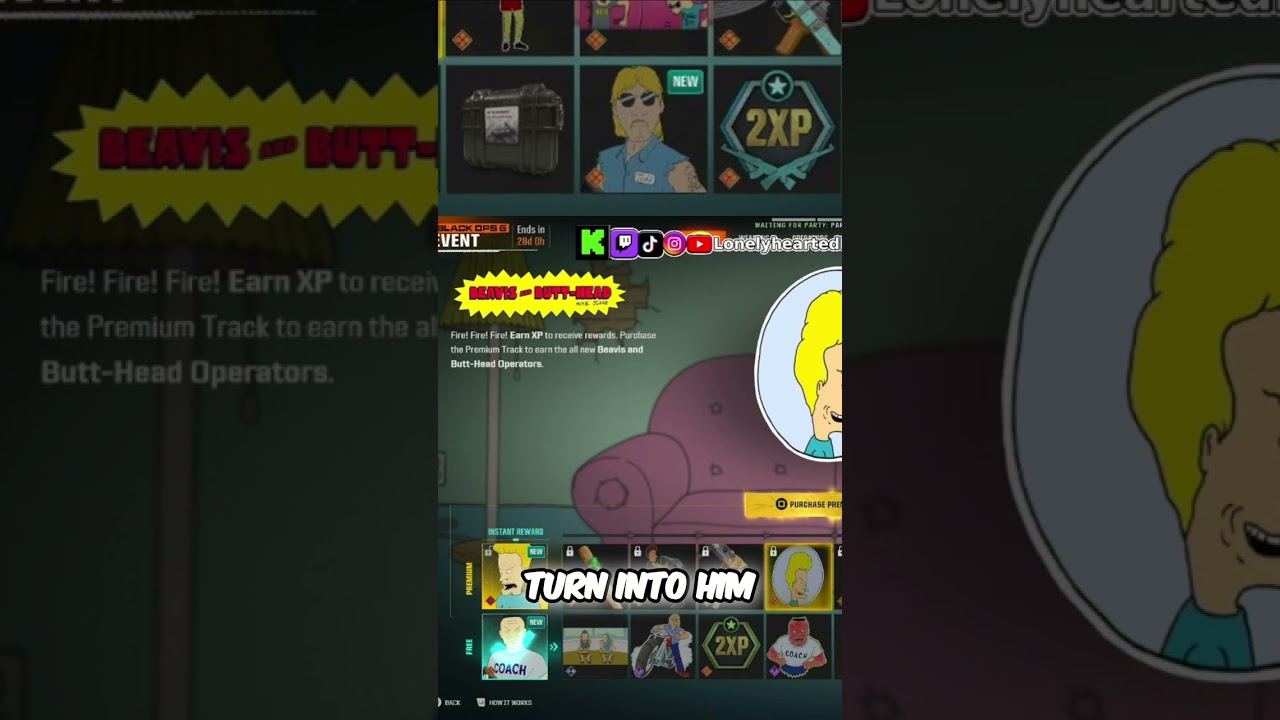 Black Ops 6 Battle Pass: Beavis & Butt-Head Skins!