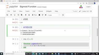 Julia Programming Exercise - The Sigmoid Function